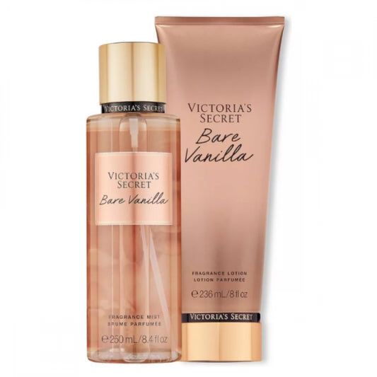 KIT VICTORIA'S SECRET BARE VANILLA (HIDRATANTE 236ML + BODY SPLASH 250ML)