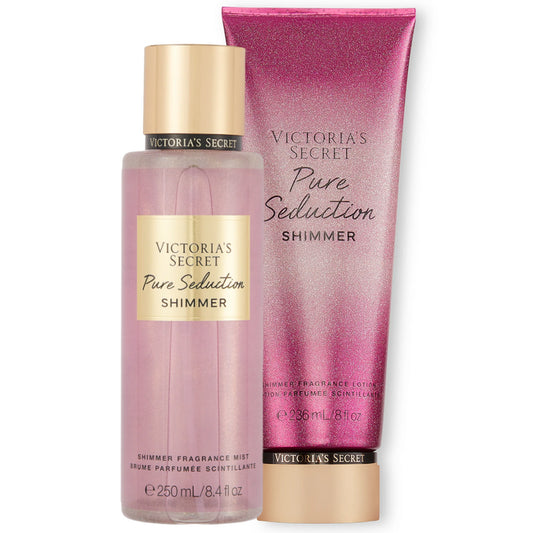 KIT VICTORIA'S SECRET PURE SEDUCTION SHIMMER (HIDRATANTE 236ML + BODY SPLASH 250ML)
