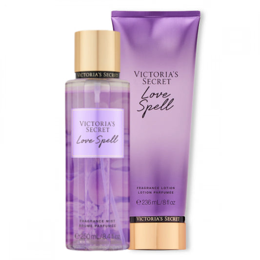 KIT VICTORIA'S SECRET LOVE SPELL (HIDRATANTE 236ML + BODY SPLASH 250ML)